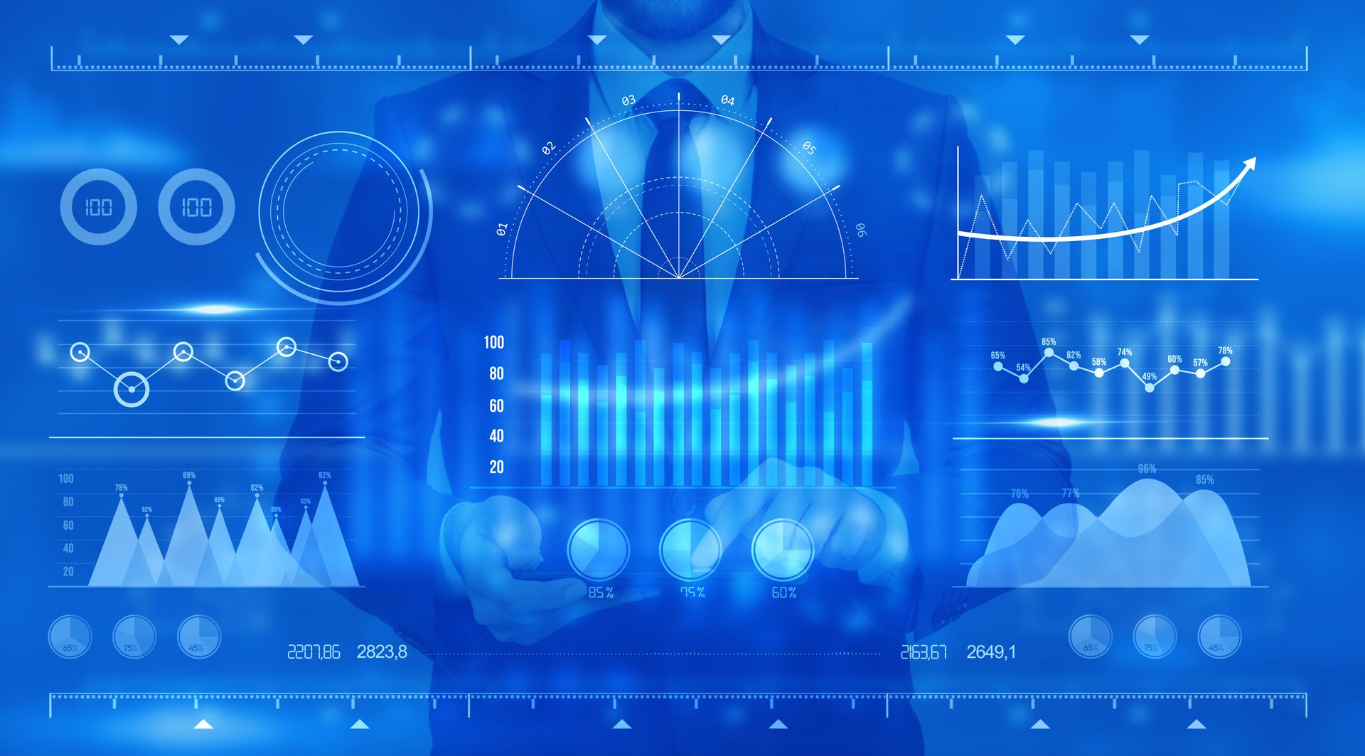 Graph chart with data, lines and numbers, earth globe and candlesticks.Business graph chart and big data dashboard with analysis and statistics, businessman people.   Graph chart with data, lines and numbers, earth globe and candlesticks.